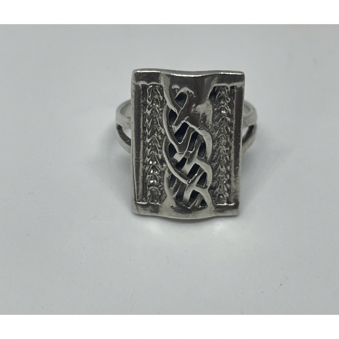 シルバー925リング　銀指輪　silver925 ピンキー印台柄ありYQ53ch メンズのアクセサリー(リング(指輪))の商品写真