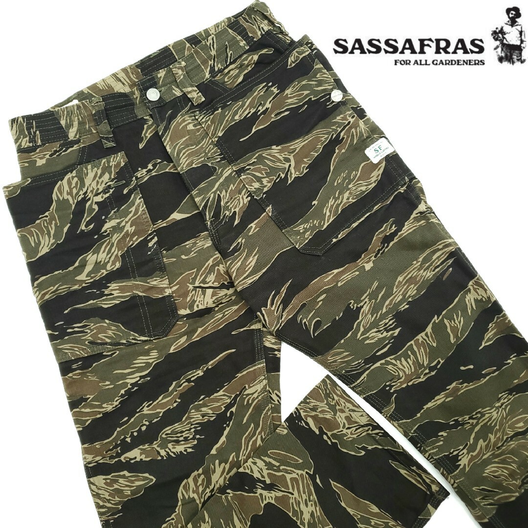 希少サイズ XS◇ササフラス◇Fall Leaf Pants タイガーカモ705-