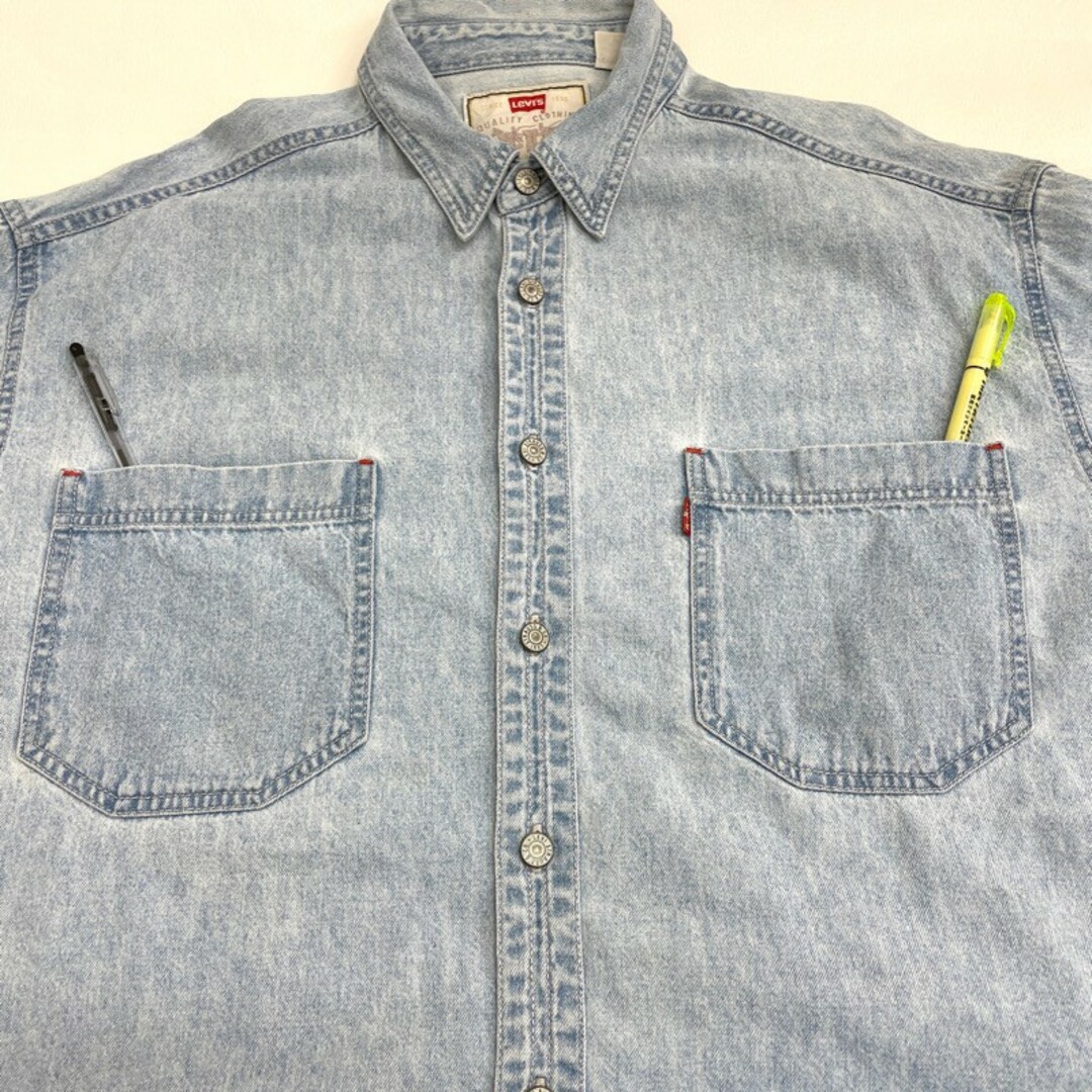 Levi's(リーバイス)のUS古着 リーバイス レッドタブ Levi's RED TAB デニムシャツ 長袖 サイズ：メンズ L インディゴ Levis【中古】 メンズのトップス(シャツ)の商品写真