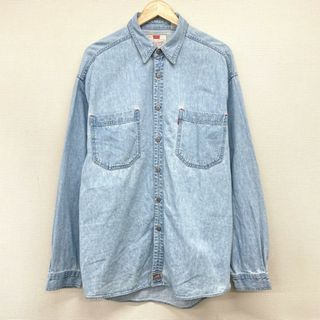 リーバイス(Levi's)のUS古着 リーバイス レッドタブ Levi's RED TAB デニムシャツ 長袖 サイズ：メンズ L インディゴ Levis【中古】(シャツ)