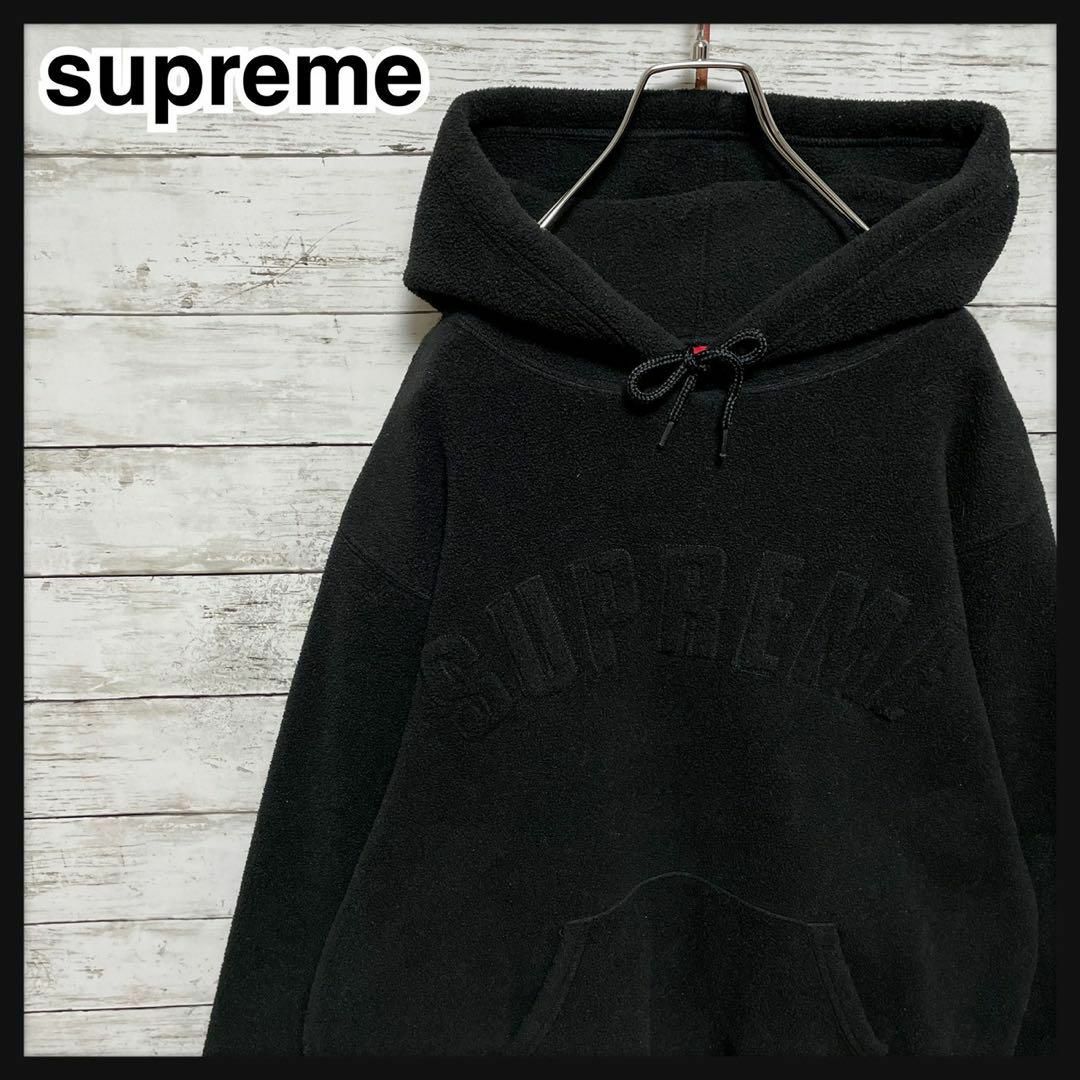 【XLサイズ　BOXLOGO】シュプリーム フリース　ポーラテック パーカー