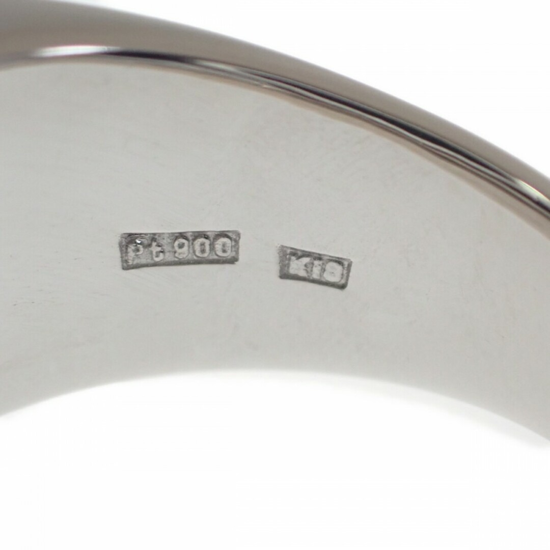 【Aランク】デザイン リング 指輪 スターサファイア ダイヤモンド K18YG Pt900 約19~20号 ジュエリー アクセサリー【ISEYA】 5