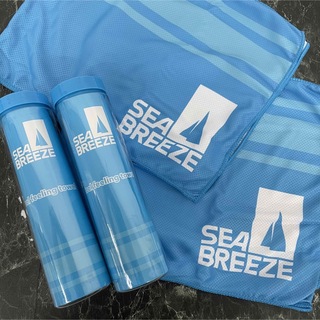 SEA BREEZE - SEA BREEZE シーブリーズ クールタオル 冷感タオル ブルー 2個