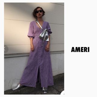 アメリヴィンテージ パープル マキシワンピース/ロングワンピース