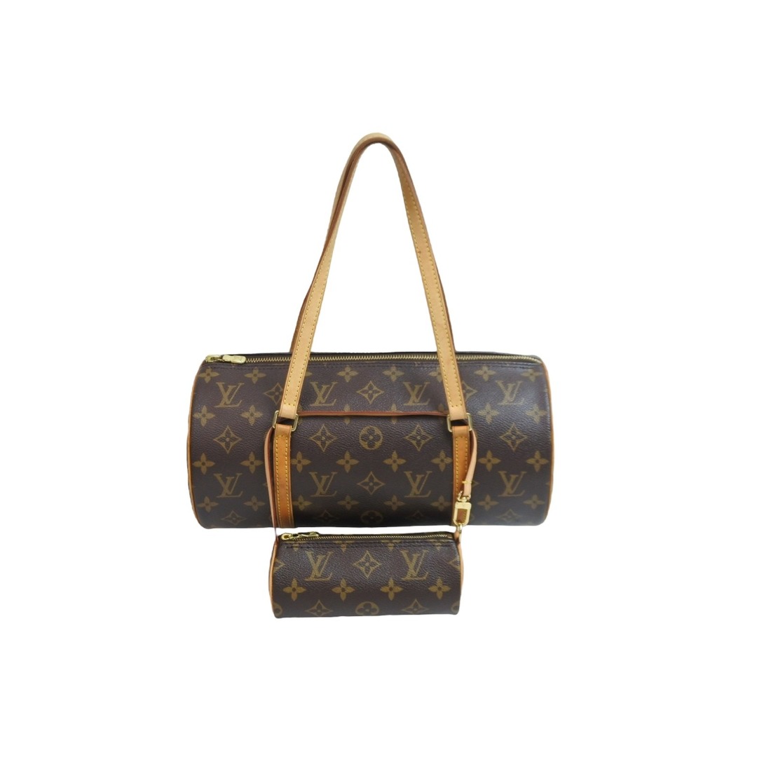 LOUIS VUITTON ルイ・ヴィトン パピヨン ショルダーバッグ モノグラム ロゴ ブラウン ゴールド金具 M51365 良品  53637