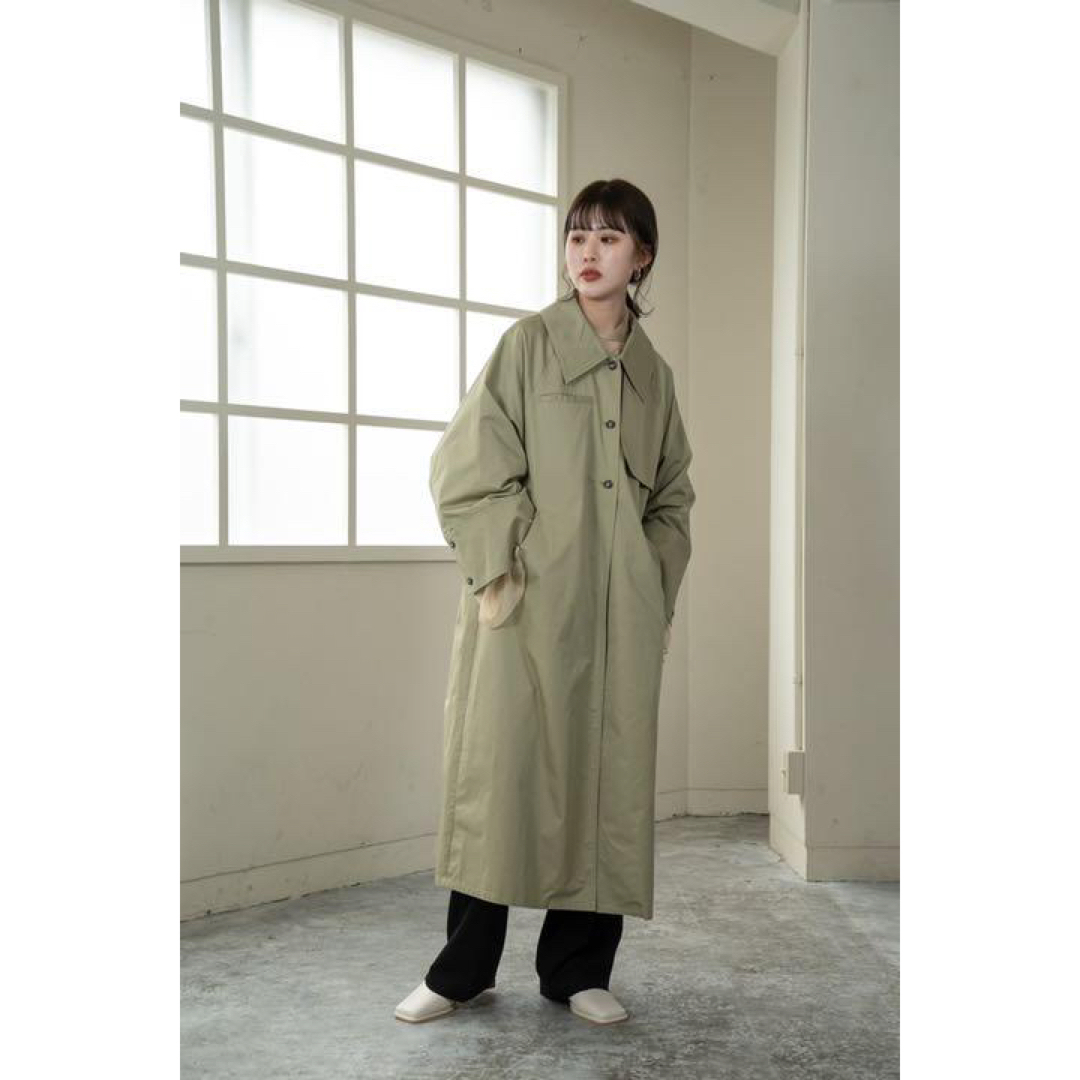 amiur wide sleeve trench coat