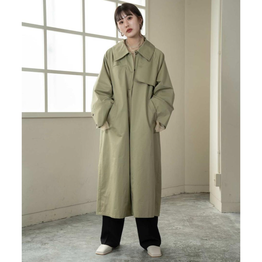 amiur wide sleeve trench coat