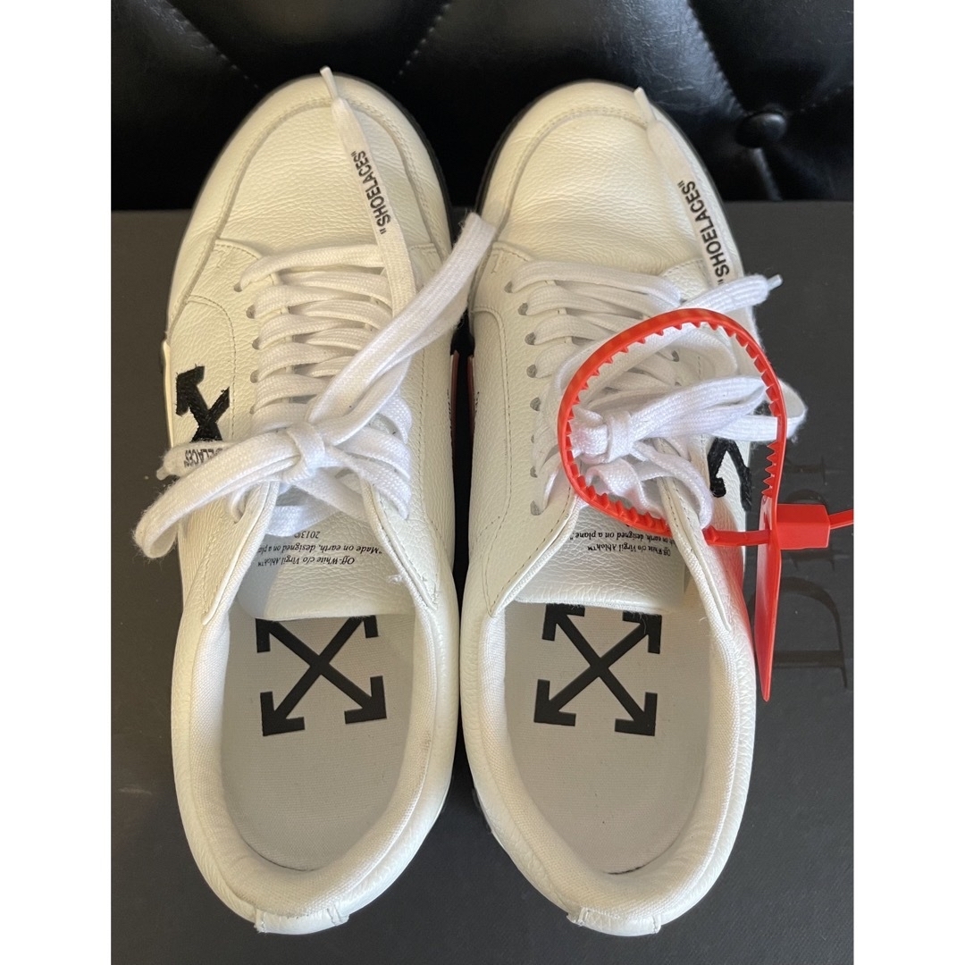 OFF-WHITE オフホワイト  レザー スニーカー　ブラウン　ヌビアン購入