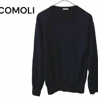 コモリ(COMOLI)のCOMOLI 18Gウールクルーネックニット サイズ1(ニット/セーター)