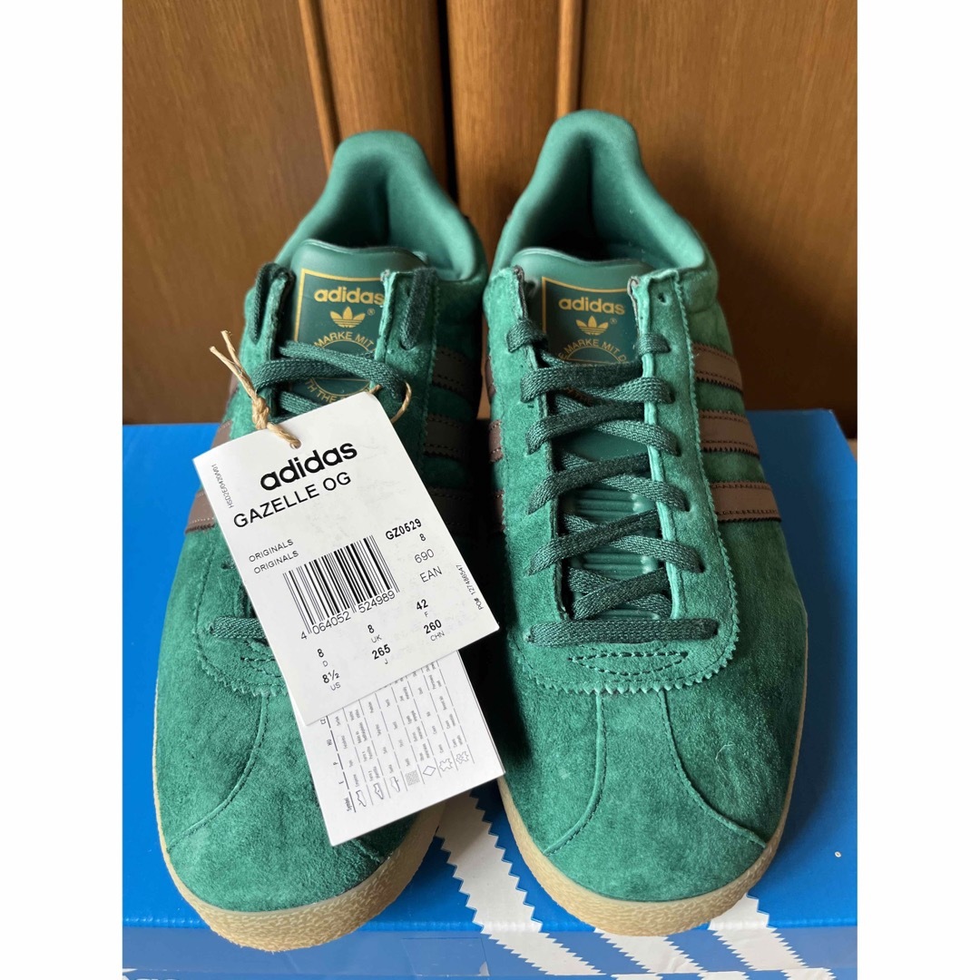 [美品]23.5cm adidas originals GAZELLE ガゼル緑