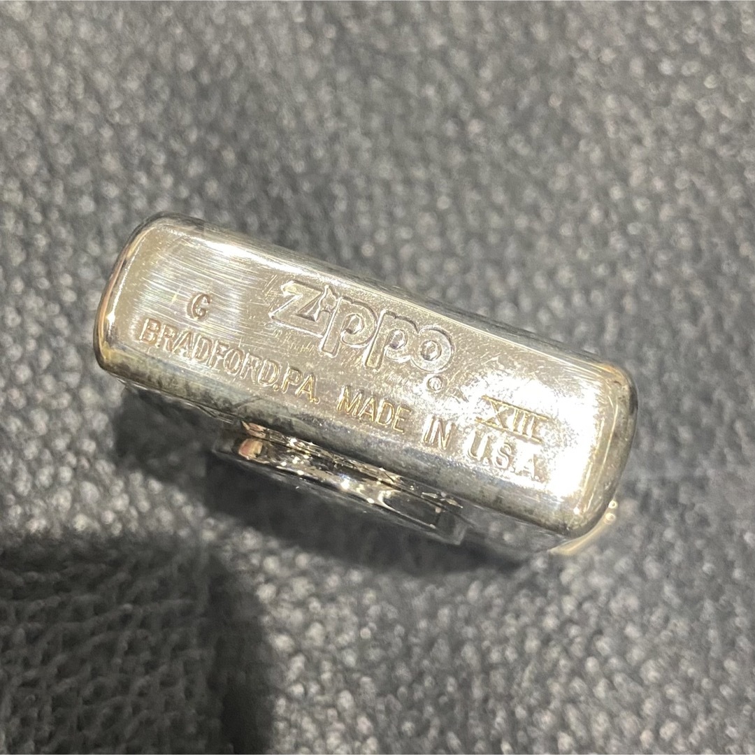 ZIPPO 1997年製 TRICKメタル 「 炎 」 プレート貼り 希少 レア