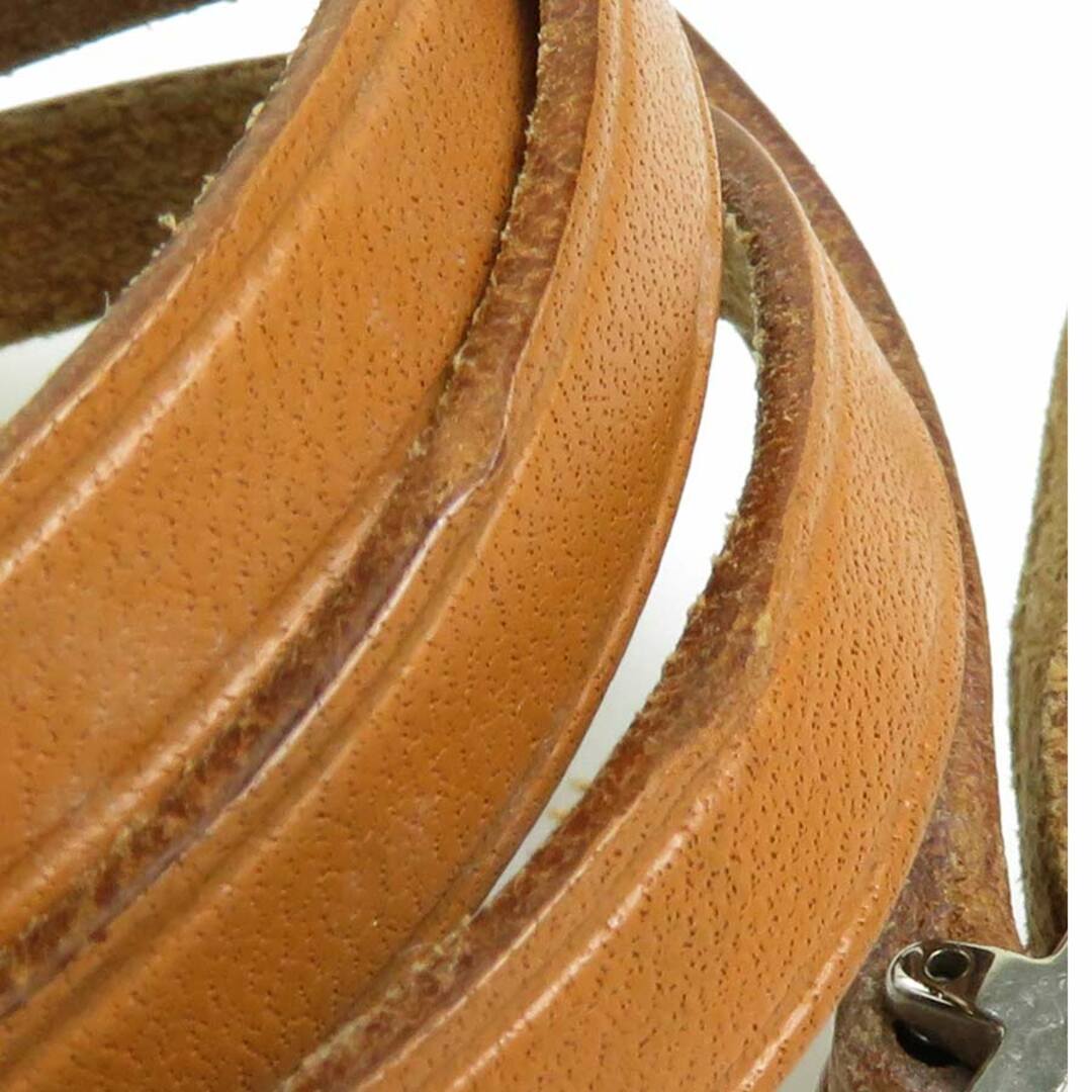 エルメス HERMES ブレスレット アピ レザー/メタル ブラウン/シルバー ユニセックス 送料無料 e56462a