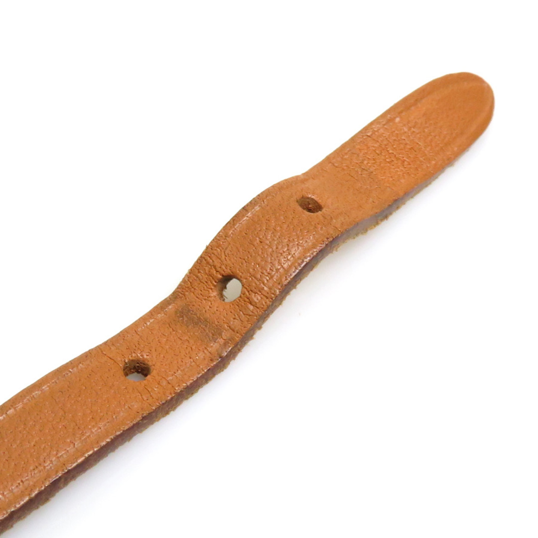 エルメス HERMES ブレスレット アピ レザー/メタル ブラウン/シルバー ユニセックス 送料無料 e56462a