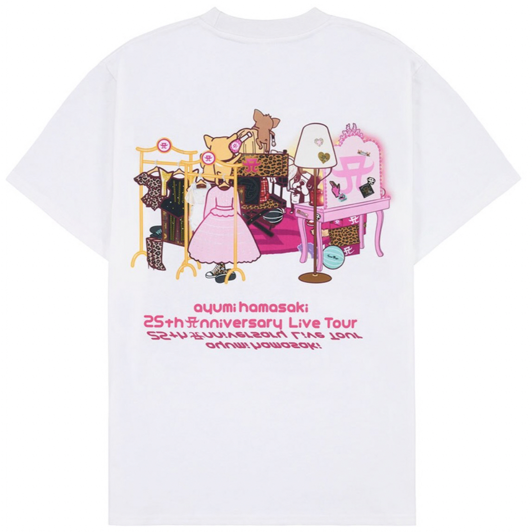 当店一番人気】 浜崎あゆみ Lサイズ 2幕 Tシャツ WHITE 25th 当店一番人気】 浜崎あゆみ Lサイズ 2幕 Tシャツ WHITE 25th