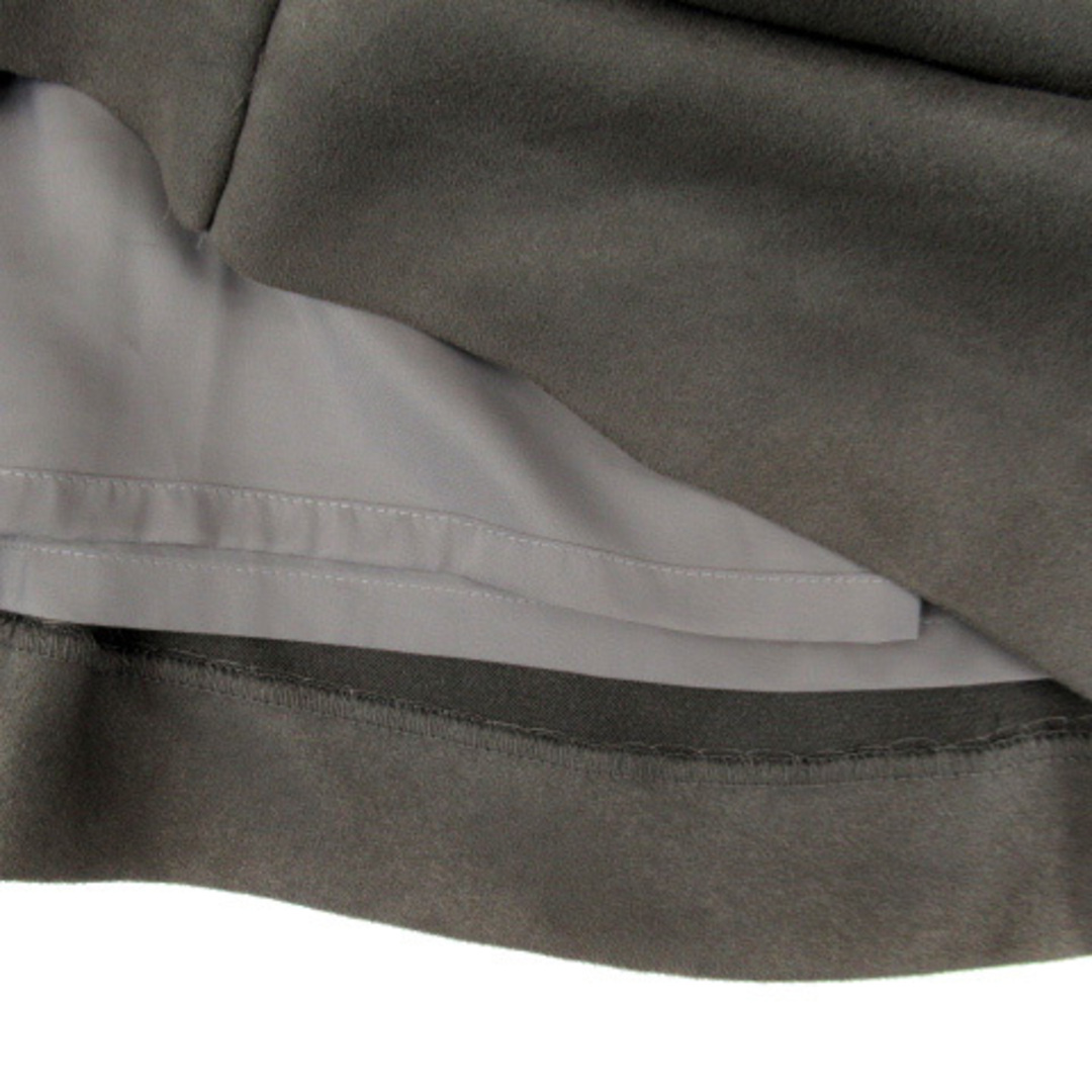 MICHEL KLEIN(ミッシェルクラン)のミッシェルクラン フレアスカート スエード調 38 チャコールグレー ■MO レディースのスカート(ひざ丈スカート)の商品写真