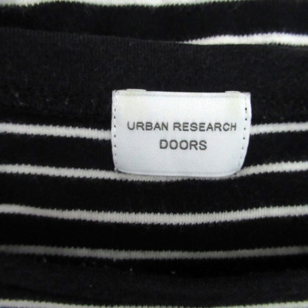 URBAN RESEARCH DOORS(アーバンリサーチドアーズ)のアーバンリサーチ ドアーズ Tシャツ カットソー 長袖 ボーダー柄 1 黒 レディースのトップス(Tシャツ(長袖/七分))の商品写真