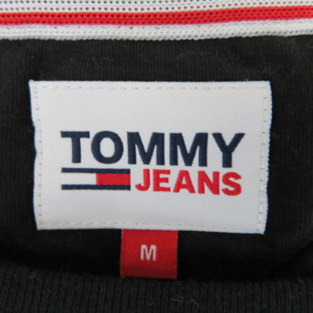 TOMMY(トミー)のトミー ジーンズ Tシャツ カットソー 半袖 ラウンドネック ロゴ刺繍 M 黒 メンズのトップス(Tシャツ/カットソー(半袖/袖なし))の商品写真