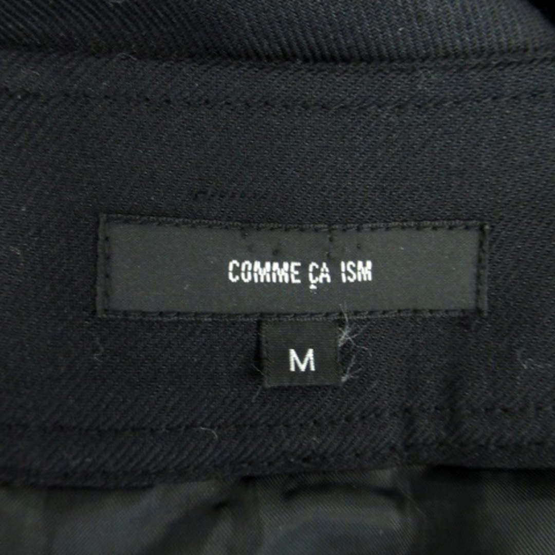 COMME CA ISM(コムサイズム)のコムサイズム ワンピース ラウンドネック 半袖 ひざ丈 M 黒 ブラック レディースのワンピース(ひざ丈ワンピース)の商品写真