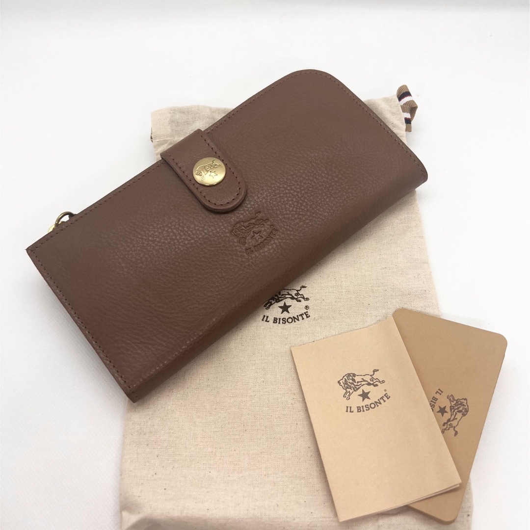 新品未使用】イルビゾンテ L字型ジップ長財布 ショコラ(チョコレート)-