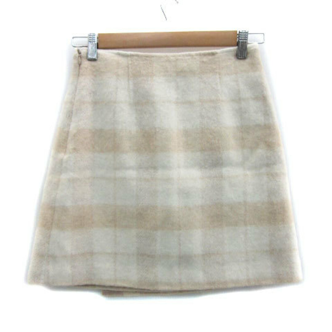 MERCURYDUO(マーキュリーデュオ)のマーキュリーデュオ 台形スカート フレアスカート キュロット ミニ S ベージュ レディースのスカート(ミニスカート)の商品写真