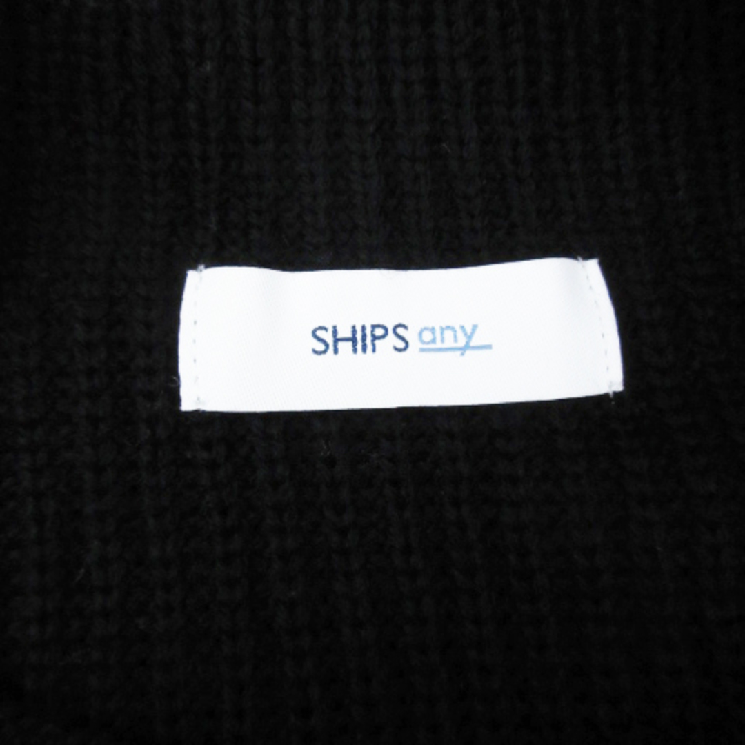 SHIPS(シップス)のシップス ニット セーター 長袖 ボートネック ウール ロールアップ F 黒 レディースのトップス(ニット/セーター)の商品写真