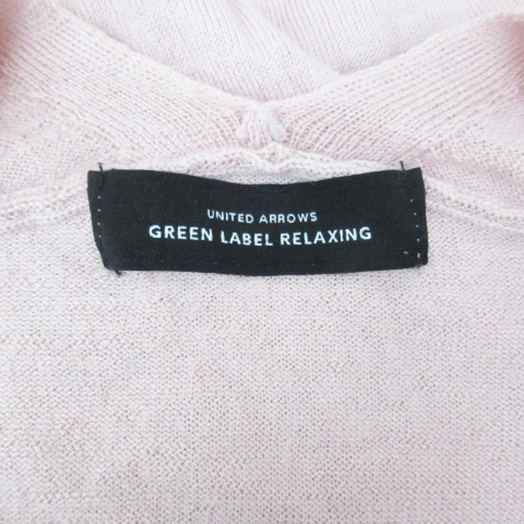 UNITED ARROWS green label relaxing(ユナイテッドアローズグリーンレーベルリラクシング)のグリーンレーベルリラクシング ニット カットソー 長袖 Vネック F ピンク レディースのトップス(ニット/セーター)の商品写真