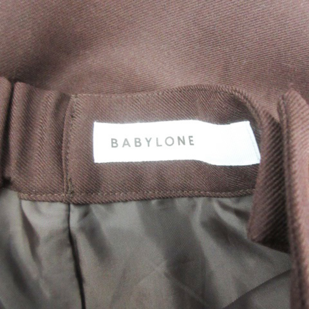 BABYLONE(バビロン)のバビロン BABYLONE フレアスカート ロング丈 ウール混 38 ブラウン レディースのスカート(ロングスカート)の商品写真
