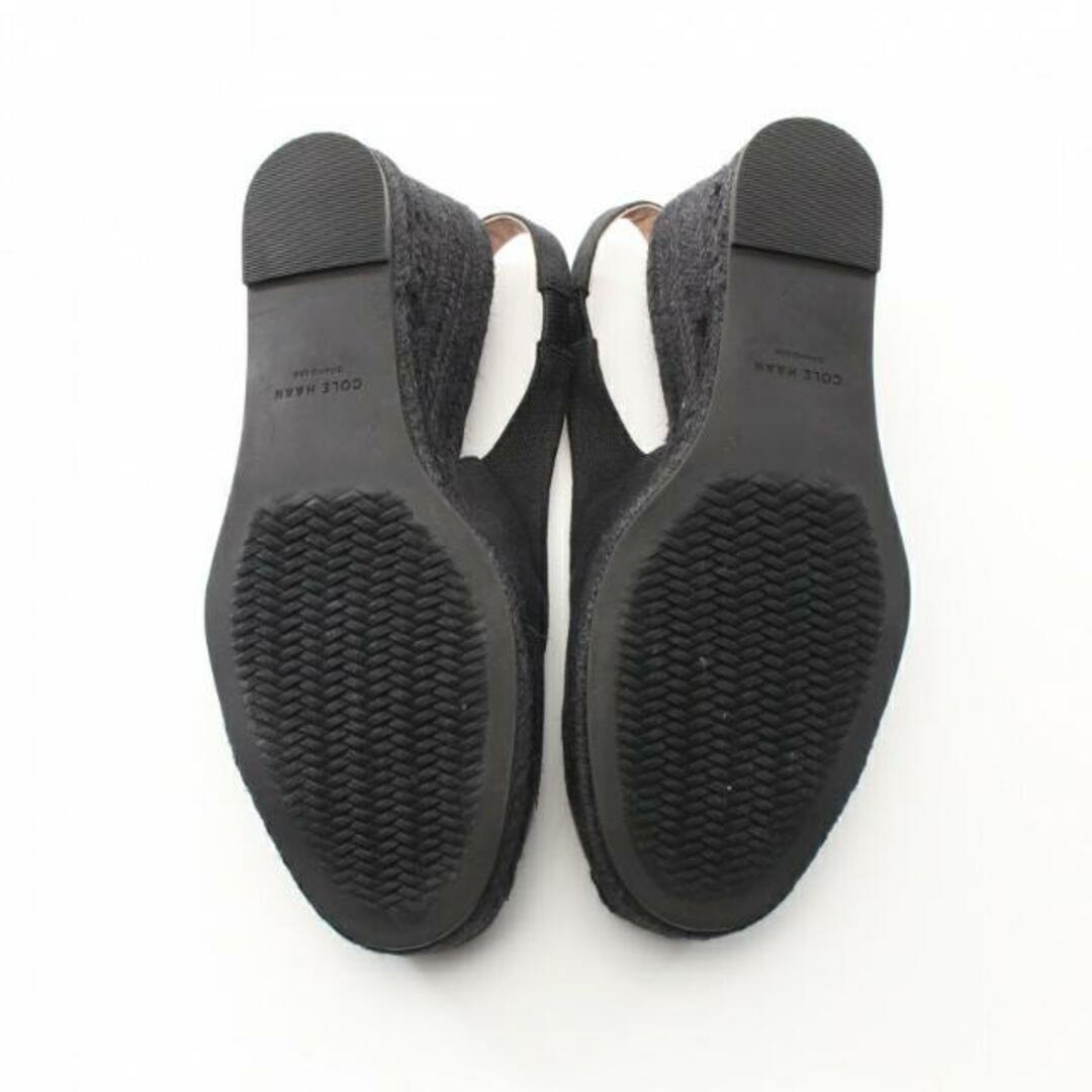 Cole Haan(コールハーン)のクラウドフィール エスパドリーユ ウェッジ スリングバック パンプス キャンバス レザー ブラック レディースの靴/シューズ(ハイヒール/パンプス)の商品写真
