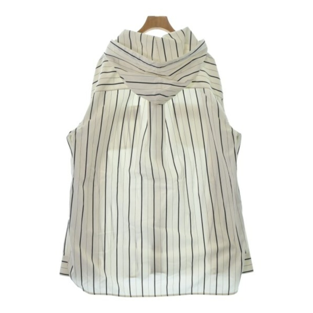 MARNI マルニ カジュアルシャツ 50(XL位) 白x茶x紺(ストライプ)