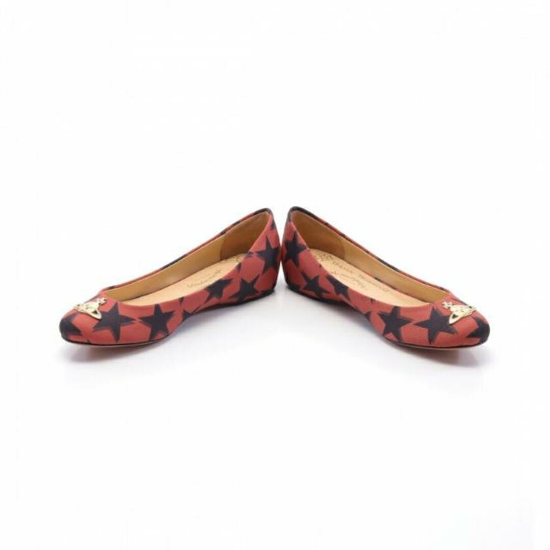 ANGLOMANIA（Vivienne Westwood）(アングロマニア)の パンプス スター ファブリック オレンジレッド ブラック レディースの靴/シューズ(ハイヒール/パンプス)の商品写真