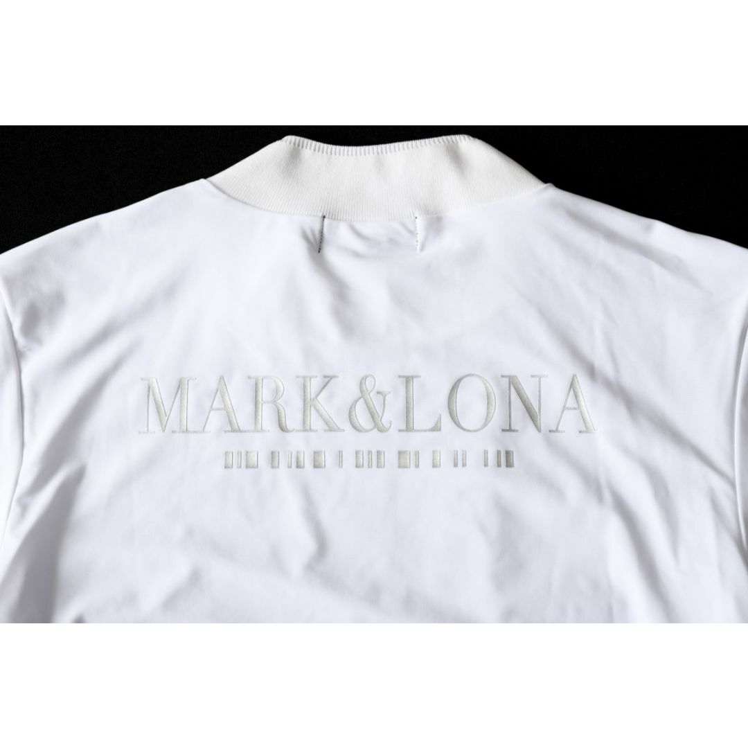 MARK&LONA(マークアンドロナ)のマーク＆ロナ★B品★CD8-CTMN モックネックTシャツS★ホワイト白 スポーツ/アウトドアのゴルフ(ウエア)の商品写真