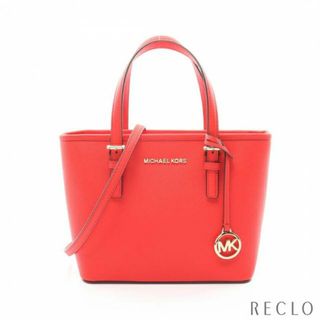 マイケルコース(Michael Kors)のJET SET TRAVEL L ジェット セット トラベル ハンドバッグ レザー レッド 2WAY(ハンドバッグ)