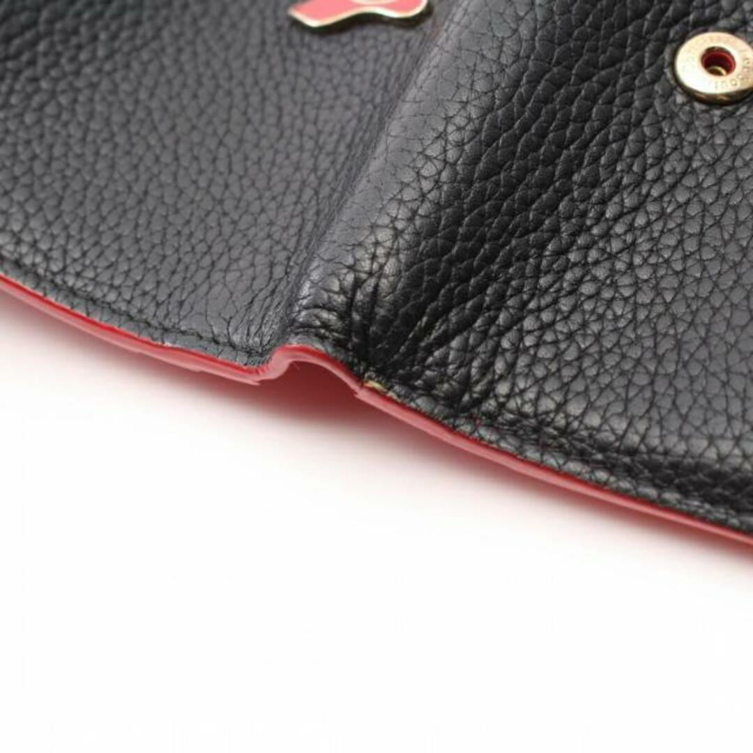 BOUDOIR MINI WALLET ブドワール ミニ ウォレット 三つ折り財布 レザー ブラック