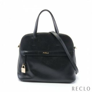 フルラ(Furla)のPIPER M DOME ハンドバッグ レザー ブラック 2WAY(ハンドバッグ)