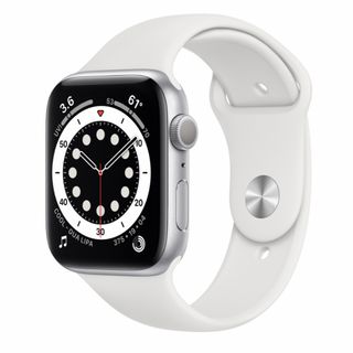 アップルウォッチ(Apple Watch)の【てる様 専用】アップルウォッチ シリーズ6 本体  ホワイトスポーツバンド(スマートフォン本体)