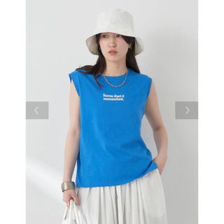 アースミュージックアンドエコロジー(earth music & ecology)のノースリーブ ロゴT 新品未使用(Tシャツ(半袖/袖なし))