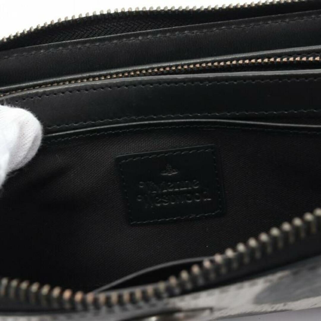 Vivienne Westwood(ヴィヴィアンウエストウッド)のレオパード ラウンドファスナー長財布 レザー ホワイト カーキグリーン レディースのファッション小物(財布)の商品写真