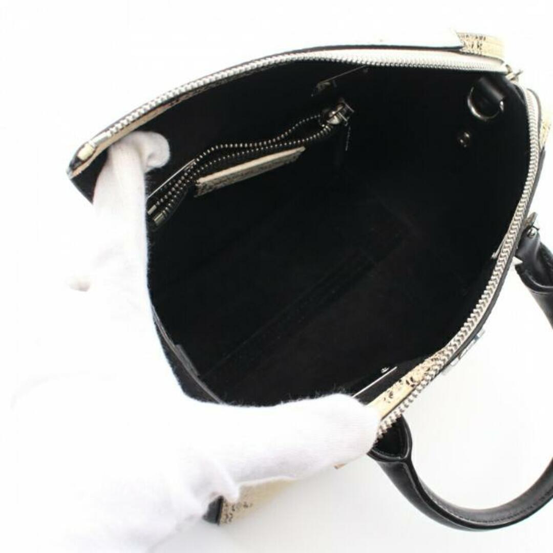 Michael Kors(マイケルコース)のNOLITA ノリータ ミニ メッセンジャー ハンドバッグ レザー アイボリー ブラック パイソン型押し 2WAY レディースのバッグ(ハンドバッグ)の商品写真
