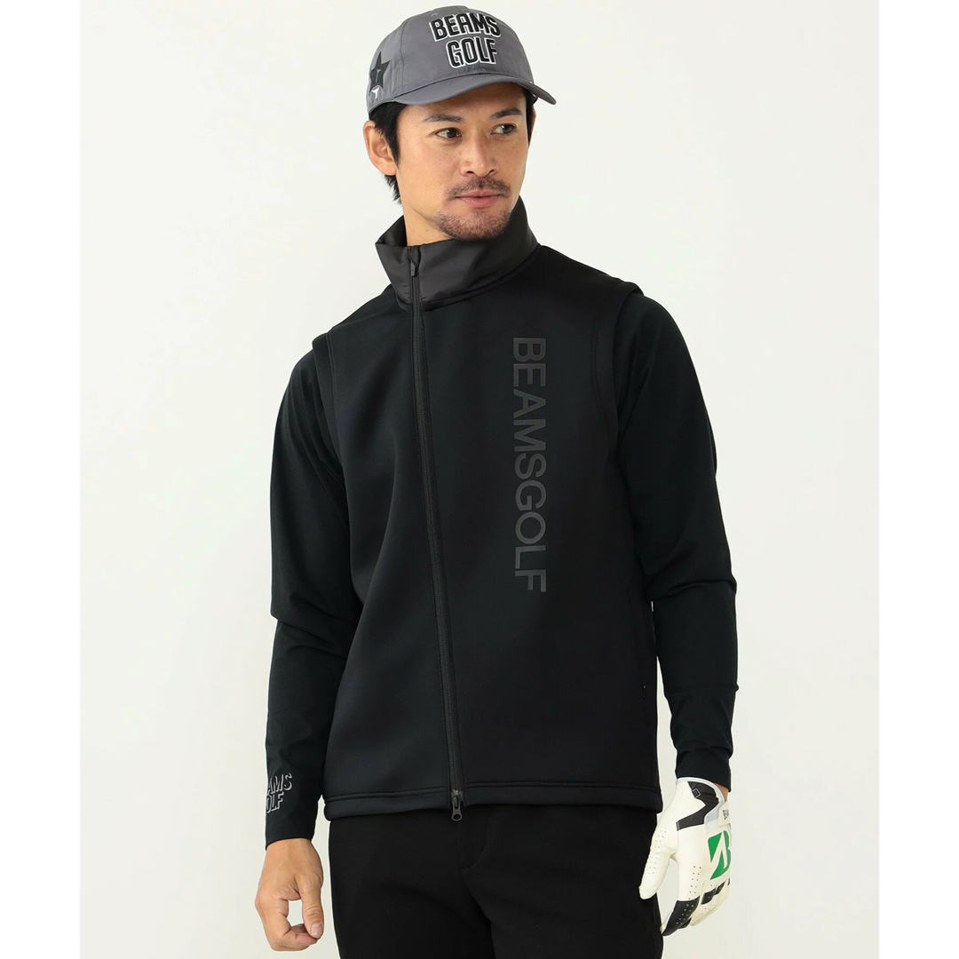 BEAMS - 新品未使用 BEAMS GOLF スタンドカラー ジップアップ ベスト ...