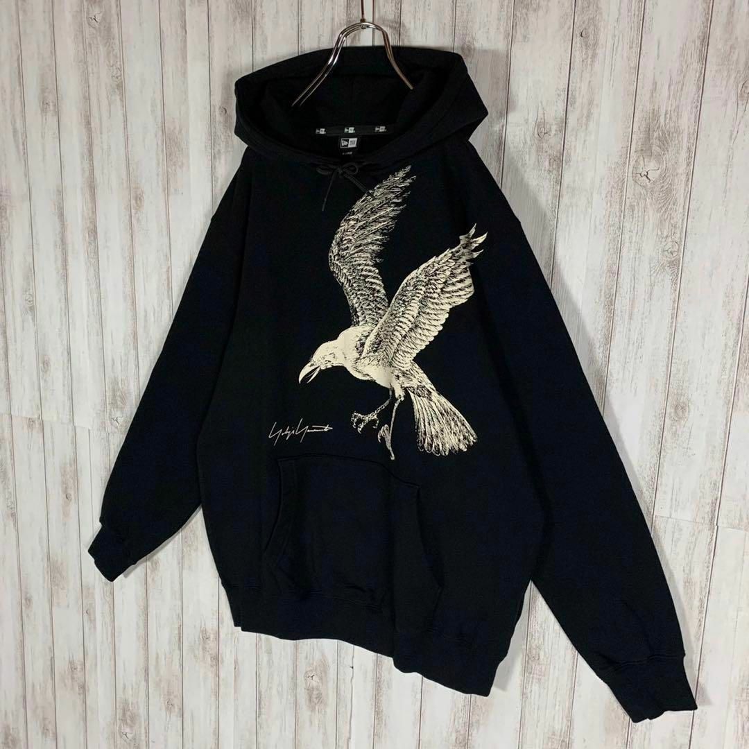 超希少モデル】Yohji Yamamoto ニューエラ カラス L パーカー-