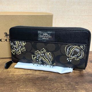 コーチ(COACH)の新品 COACH コーチ F78075 シグネチャー フローラル 花柄 長財布(財布)