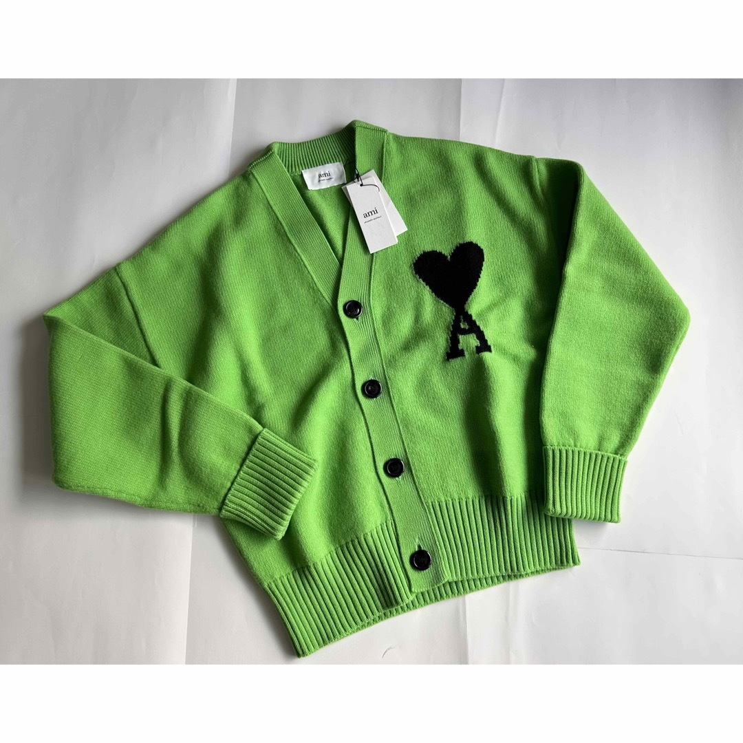 新品・S】AMI PARIS/カーディガン/グリーンの通販 by ODD's shop |ラクマ