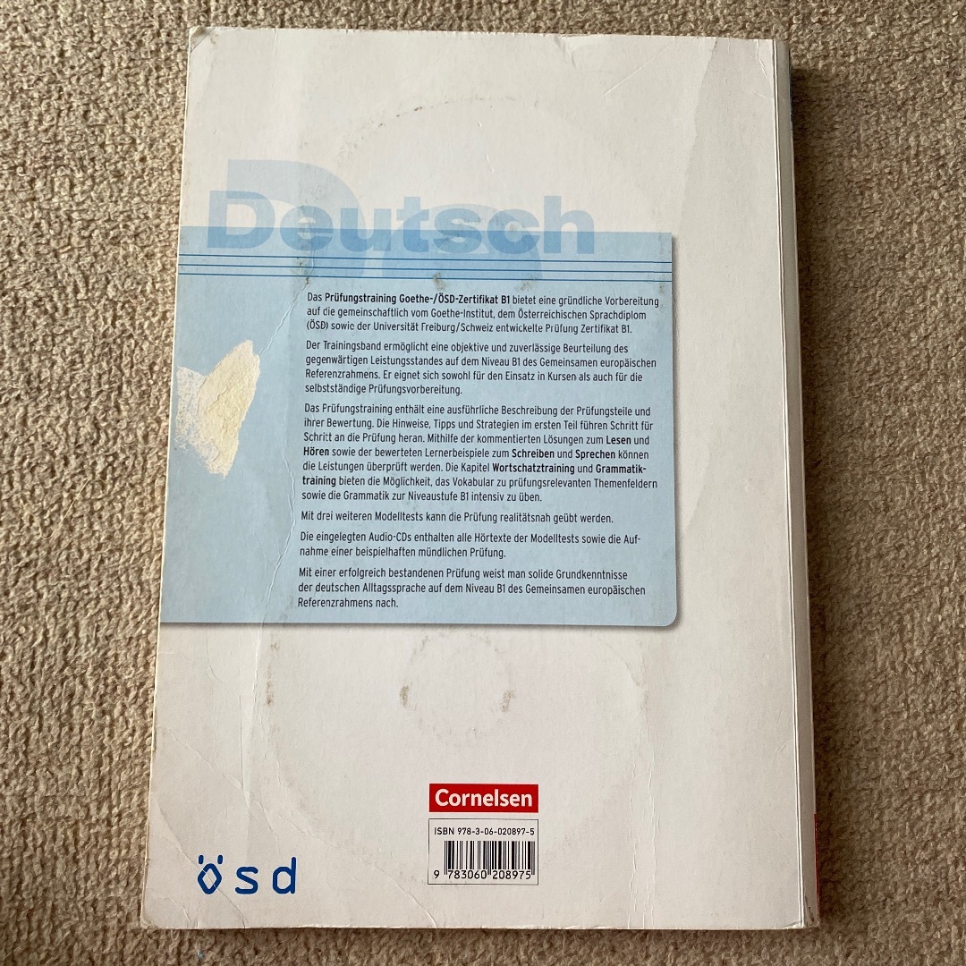 専用Deutsch Prüfungstraining Goethe B1 CD エンタメ/ホビーの本(語学/参考書)の商品写真