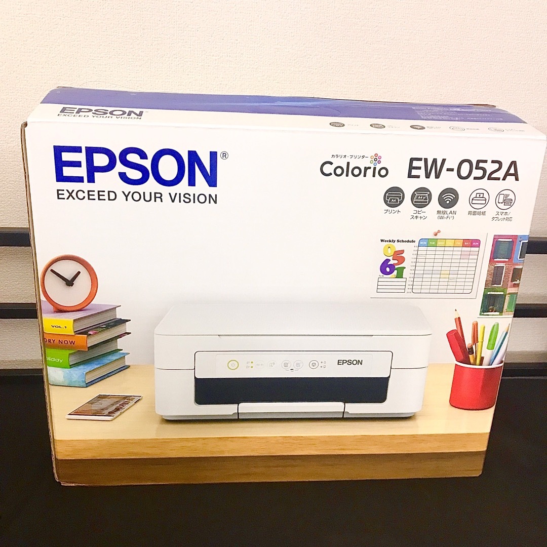 新品 EPSON エプソン プリンター 複合機 EW-052A インク付