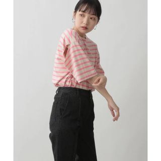 ローリーズファーム(LOWRYS FARM)のローリーズファーム　ボーダースリット　トップス(Tシャツ(半袖/袖なし))