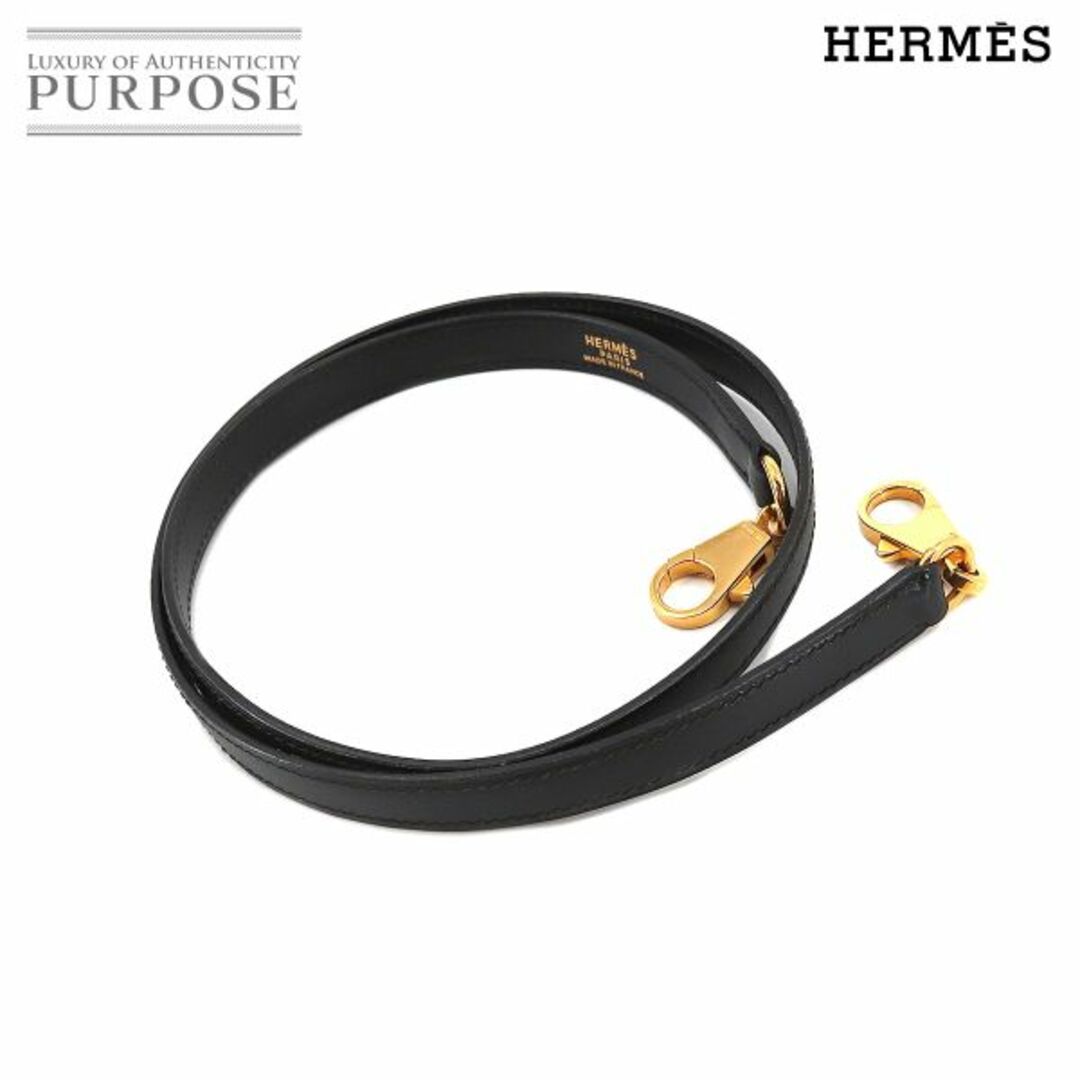 エルメス HERMES ケリー ボリード ショルダー ストラップ ボックスカーフ ブラック ゴールド 金具 VLP 90204422素材ボックスカーフ