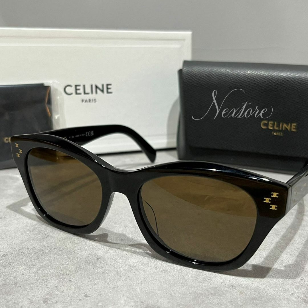 新品 セリーヌ CL40217U 01E メガネ サングラスサングラス/メガネ