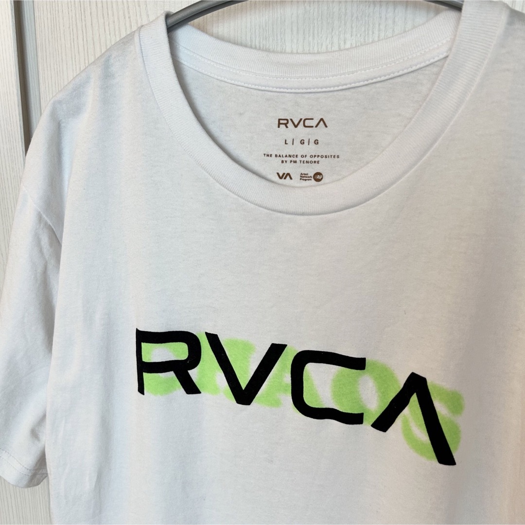 RVCA(ルーカ)のRVCA トップス Tシャツ 半袖 メンズ ロゴ 白 メンズのトップス(Tシャツ/カットソー(半袖/袖なし))の商品写真