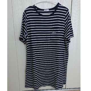 ハニーズ(HONEYS)の【中古品】Honeys ハニーズ トップス ボーダー Tシャツ チュニック M(Tシャツ(半袖/袖なし))