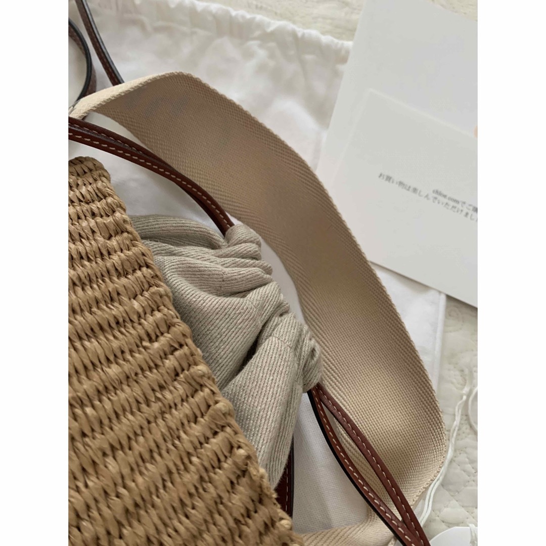 Chloe クロエ スモールバスケット かごバッグ ウッディ ショルダー